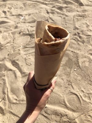 Mar Shroom Vegan Tandoori Wrap (12.90€)  at Krokodü am CopaBeach in Vienna