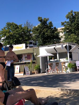 Shop front   at Krokodü am CopaBeach in Vienna