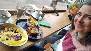 Sweet porridge and sweet breakfast. at HappenPappen in Hamburg