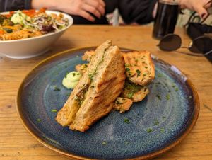 Cheese sandwich at HappenPappen in Hamburg