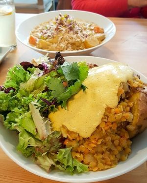 Delicious Indian potatoe bowl  at HappenPappen in Hamburg