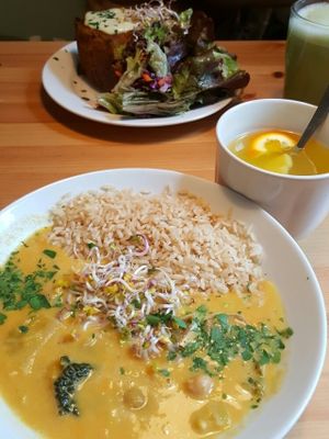 The menue changes daily. So delicious! at HappenPappen in Hamburg