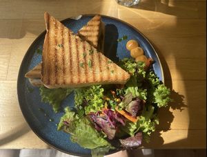 Grilled „cheese“ sandwich  at HappenPappen in Hamburg