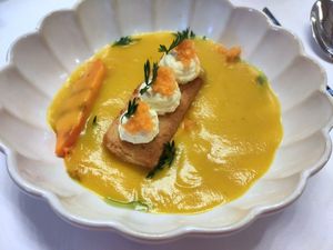 Carrot starter at La Libertie in Campsegret