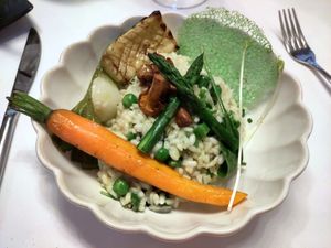 Risotto at La Libertie in Campsegret