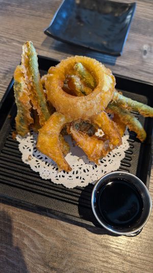 Vegetable tempura at Hooked On Sushi in San Marcos
