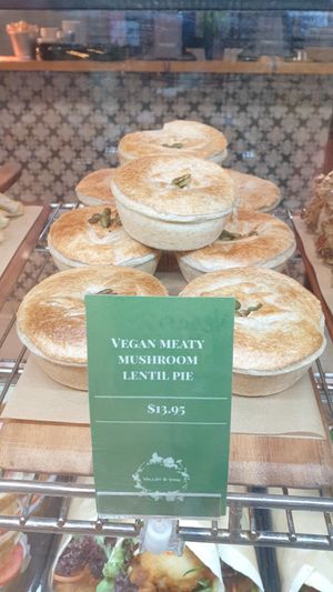 Vegan pie at NTL - Valley & Vine in Williamtown