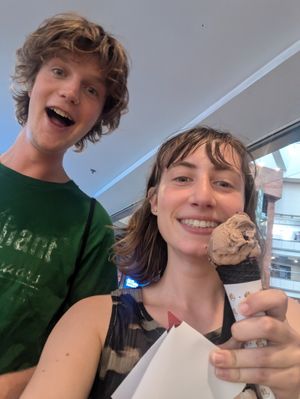 Chocolate icecream at Oatearth in Shanghai