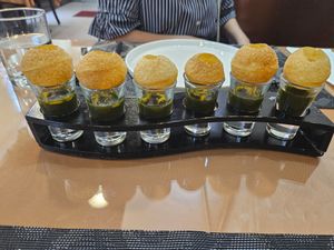 Appetizer 7: Pani puri, NT$ 240 at Atithi Indian Restaurant & Bar - 來賓 印度餐廳和酒吧 in Taipei