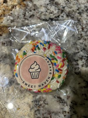 Funfetti cookies   at Sweet Haven Bakery in Citrus Heights