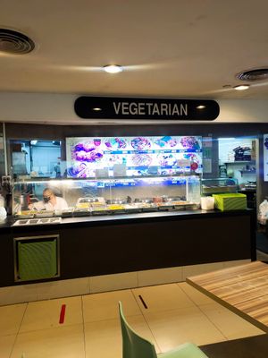 Stall front at Eight Immortals Vegetarian 八仙素食园 - Jurong E in West Singapore