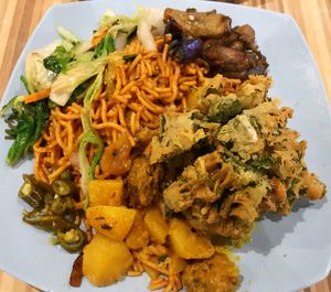 Fried noodles  at Eight Immortals Vegetarian 八仙素食园 - Jurong E in West Singapore