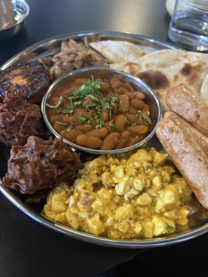 Vegan breakfast   at Thali Tray - Sandyford in Newcastle Upon Tyne