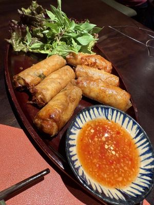 Fried rolls with corn  at Maha Vegetariano in Da Nang