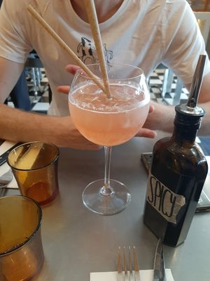 Cocktail Grr (lila et rhubarbe, c'est validé) at Fellows - Restaurant Paris 10 in Paris