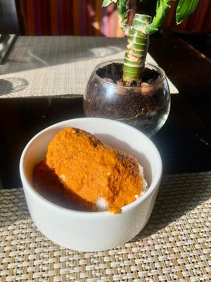 Coconut sambal at Artisan Kitchen in Abu Dhabi