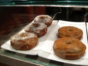 doughnuts at Pourquoi Pas Espresso Bar in Montreal