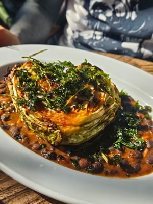 Charred cabbage at KANTIN in Dudelange