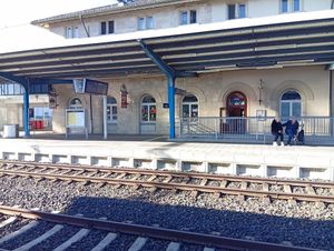 Best location, right at platform 1 at Oses Cigköfte in Aalen