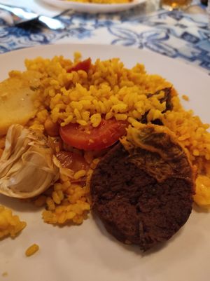Arroz al horno at La Mandragora in Valencia