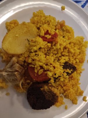 Arroz al horno at La Mandragora in Valencia