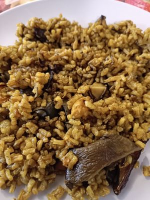 Paella vegana at La Mandragora in Valencia