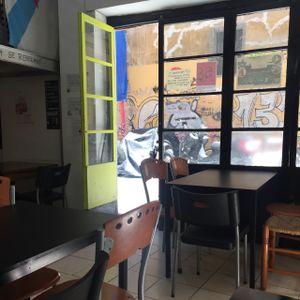 view from my table at La Mandragora in Valencia