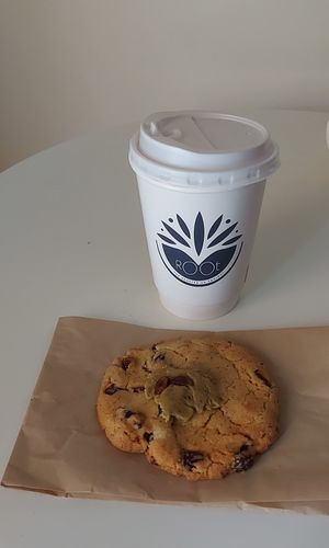 Pistacchio cookie at Root The Vegetarian Project in Patras