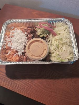 Burrito bowl at Taqueria Vegana  in Toronto