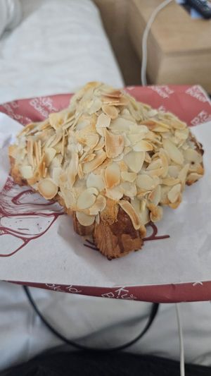 Almond Croissants- so delicious at Kynd Baker in Surabaya