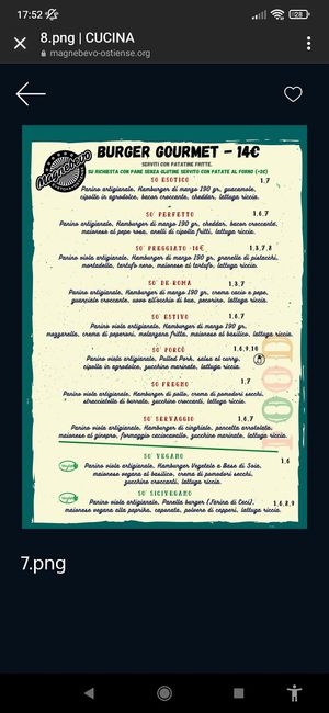 Menù at Magnebevo e sto a Ostiense in Rome