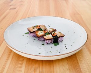 Nigiri Caribbean Smoked Tofu at Nami Vegan Sushi - Pop Up in Haarlem
