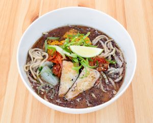 BBQ Kimchi Ramen at Nami Vegan Sushi - Pop Up in Haarlem