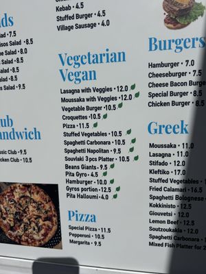 Menu   at Kalagris Cafe Bar - Restaurant in Rhodes