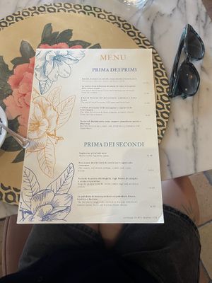 Menu 1  at Dulcisinfundo in San Gimignano