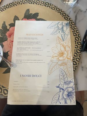 Menu 2  at Dulcisinfundo in San Gimignano