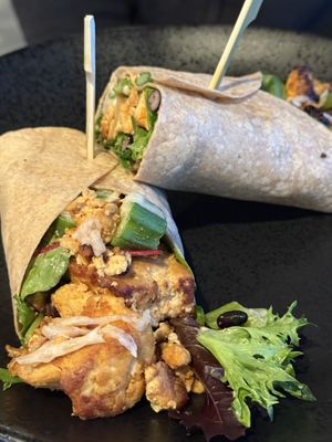 Okra Wrap with Tofu  at Coquelicot Gallery and Cafe in Palatine