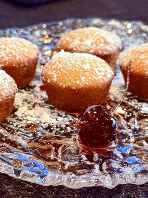 New delicious dessert: Airy bon bon cakes   at Coquelicot Gallery and Cafe in Palatine