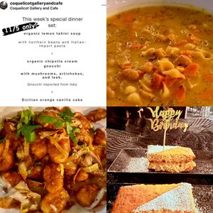 Whimsical Wednesday special   at Coquelicot Gallery and Cafe in Palatine