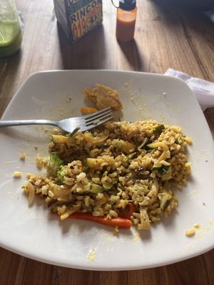 No me acordé de tomar la foto a tiempo, el hambre y el sabor no me dejó  at Shambala in Barichara