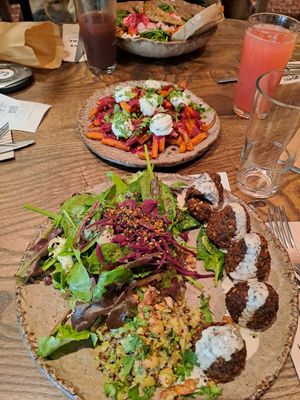 Falafel at Honest Greens - Pedralbes Centre in Barcelona