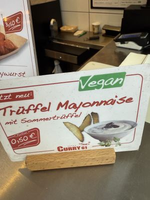  vegan mayo  at CURRY 61  in Berlin