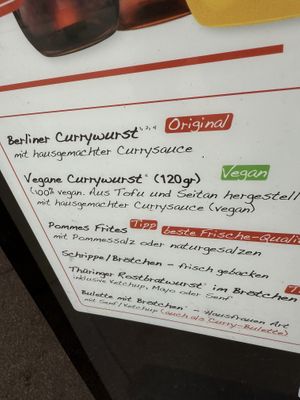 vegan curry wurst  at CURRY 61  in Berlin