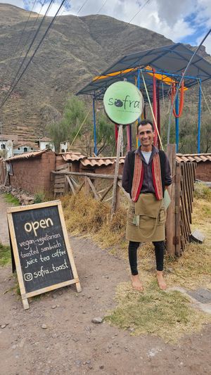 Picture of the owner and chef, Sonar at Sofra Toast in Pisac
