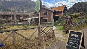 Sonar and picture of the space at Sofra Toast in Pisac