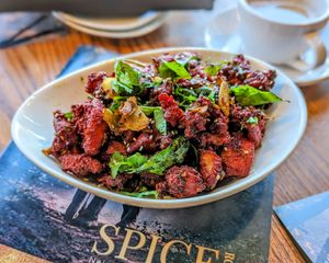 mushroom manchurian at Spice Room - Neighborhood Indian Bistro in Arvada