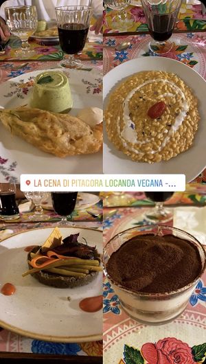 Menu vegano  at La Cena di Pitagora in Ponte Nizza