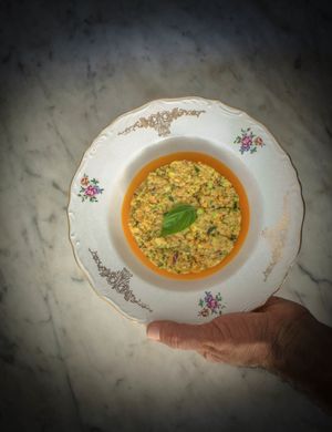 The "panzanella" at La Cena di Pitagora in Ponte Nizza