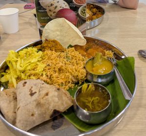 Lunch set at Pure Saiva in Kuala Lumpur