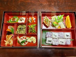 Vegan bento   at Traditional Japanese House NAKAMURA - 古民家なかむら  in Fujikawaguchiko